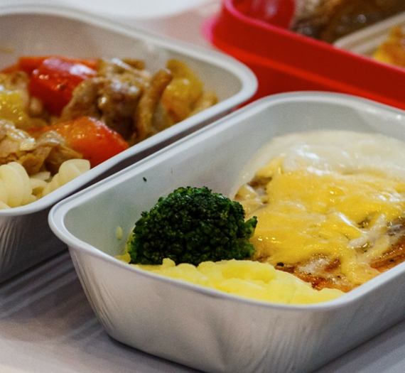 Pojemnik z folii aluminiowej lotnictwa