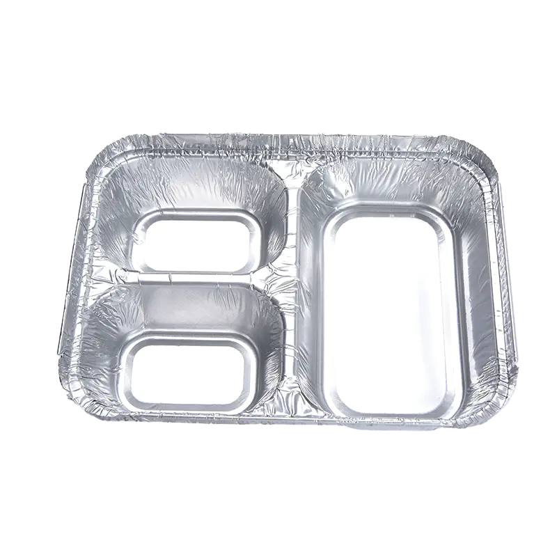 Tace z folii aluminiowej z przedziałami i pojemniki z folii aluminiowej Hurtownia w naszej firmie